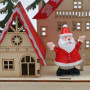 Décoration de Noël arche en bois lumineux - Village du Père Noël