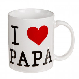 Mug Blanc inscription I Love Papa