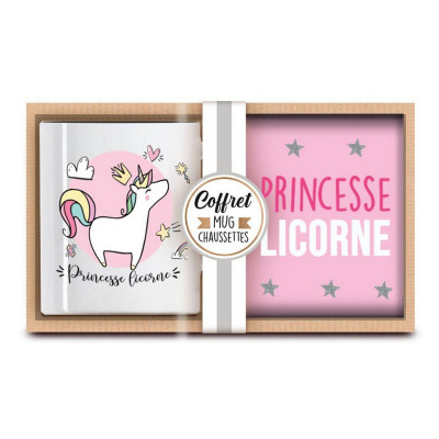 Coffret Mug et Chaussettes - Princesse Licorne