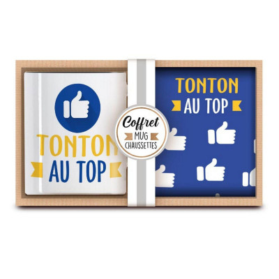 Coffret Mug et Chaussettes - Tonton au Top