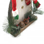Bonhomme de Neige avec Bonnet Déco de Noël en Bois 40 cm