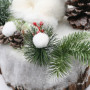 Père Noël décor Forêt Déco de Noël à poser 33 cm