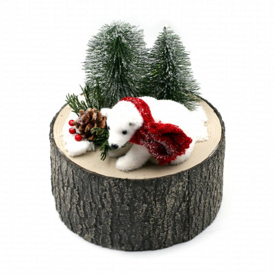 Déco de table ours polaire, Noël