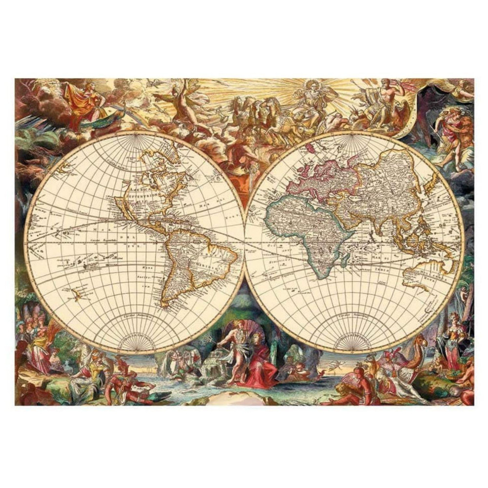 Puzzle Carte du monde antique de Papillon (500 p…