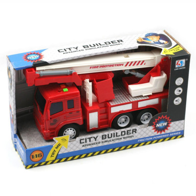 Jouet Interactif Camion de Pompier avec Nacelle - 30 cm