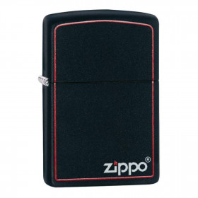 Zippo 218ZB Matte Black Red 60001437