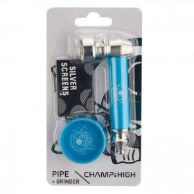 Pipe Fluo + Grinder Champ - Bleu
