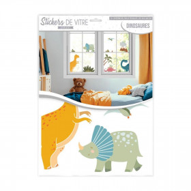 Sticker de Vitre Chambre d'Enfant modèle Dinosaures