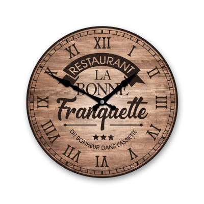 Horloge à Message - Restaurant la Bonne Franquette 28 cm