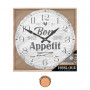 Horloge à Message - Bon Appétit 28 cm