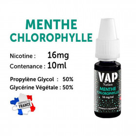 Vap Nation lot de 5 liquides - Menthe Chlorophylle 16 mg