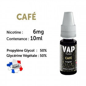 Vap Nation lot de 5 liquides - Café 6 mg