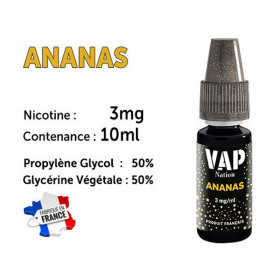 Vap Nation lot de 5 liquides - Ananas 3 mg