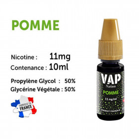 Vap Nation lot de 5 liquides - Pomme 11 mg