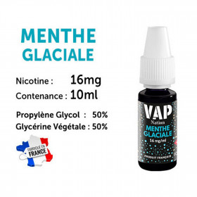 Vap Nation lot de 5 liquides - Menthe Glaciale 16 mg