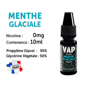 Vap Nation lot de 5 liquides - Menthe Glaciale 0 mg