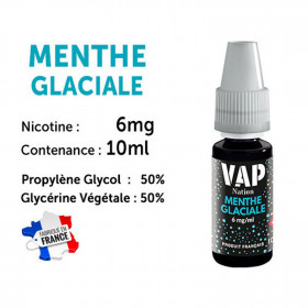 Vap Nation lot de 5 liquides - Menthe Glaciale 6 mg