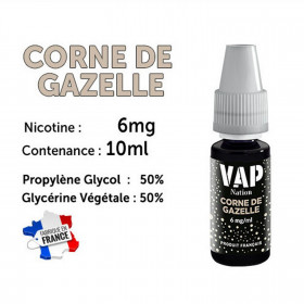 Vap Nation lot de 5 liquides - Corne de Gazelle 6 mg