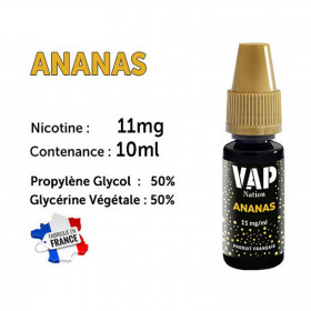 Vap Nation lot de 5 liquides - Ananas 11 mg