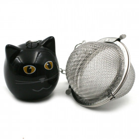 Vaisselle | Boule à Thé Meow Chat Noir