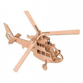 Déco Carton 3D - Hélicoptère