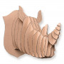 Déco Carton 3D - Tête de Rhinocéros