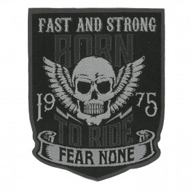 Patch à Broder Skull - Fast and Strong