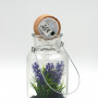 Plante Fleurie de décoration dans pot en verre avec LED