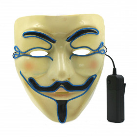 Masque Anonymous Lumineux modèle Bleu