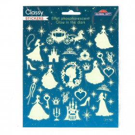 Stickers phosphorescents GLOBAL GIFT Classy 211 700 - Princesse