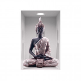 Sticker Niche Bouddha Zen - 70 x 50 cm