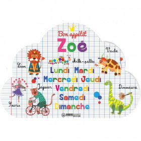 Zoé - Set de table prénom éducatif pour enfant