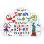 Sarah - Set de table prénom éducatif pour enfant