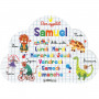 Samuel - Set de table prénom éducatif pour enfant
