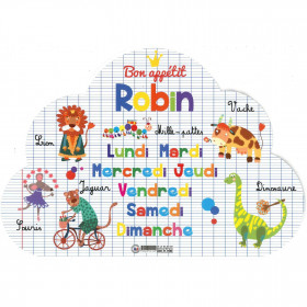 Robin - Set de table prénom éducatif pour enfant