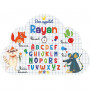 Rayan - Set de table prénom éducatif pour enfant