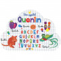 Quentin - Set de table prénom éducatif pour enfant