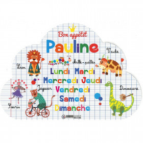 Pauline - Set de table prénom éducatif pour enfant
