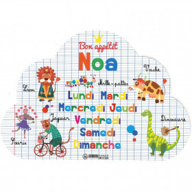 Noa - Set de table prénom éducatif pour enfant