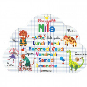 Mila - Set de table prénom éducatif pour enfant