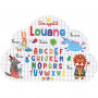 Louane - Set de table prénom éducatif pour enfant