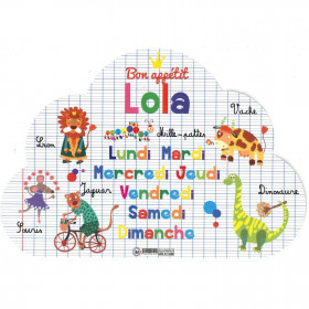 Lola - Set de table prénom éducatif pour enfant