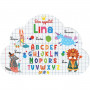Lina - Set de table prénom éducatif pour enfant