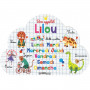 Lilou - Set de table prénom éducatif pour enfant