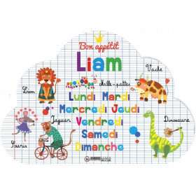 Liam - Set de table prénom éducatif pour enfant