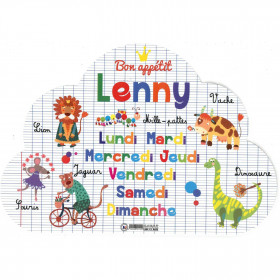Lénny - Set de table prénom éducatif pour enfant