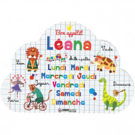 Léana - Set de table prénom éducatif pour enfant