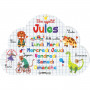 Jules - Set de table prénom éducatif pour enfant