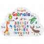 Gabrielle - Set de table prénom éducatif pour enfant