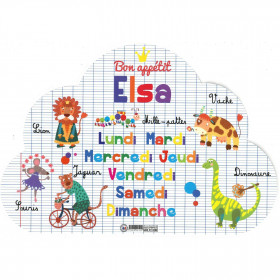 Elsa - Set de table prénom éducatif pour enfant